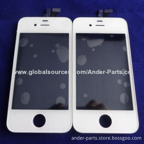 Wholesale Mobile Phone Full LCD Assembly for iPhone 4 with Frame Bracket